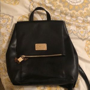 Bebe Black Backpack with tassel